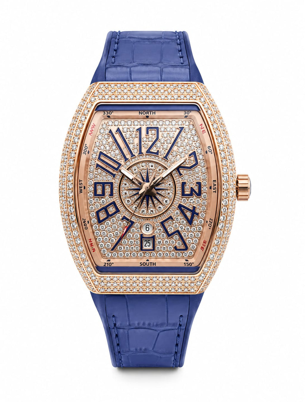 Luxury Watch with Stones For Men