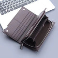 Premium Long Leather Wallet & Clutch for Men/Women